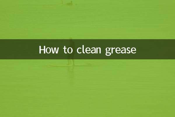 Como limpar graxa