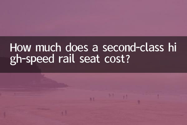 سیکنڈ کلاس ہائی اسپیڈ ریل سیٹ کی قیمت کتنی ہے؟