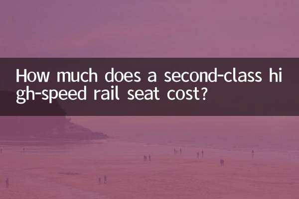 Wie viel kostet ein Sitzplatz in der zweiten Klasse im Hochgeschwindigkeitszug?