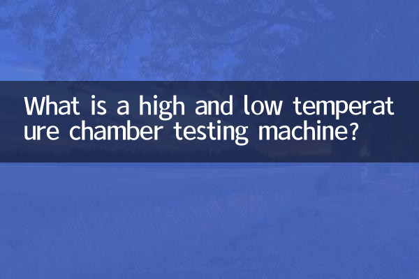高低溫箱試驗機是什麼
