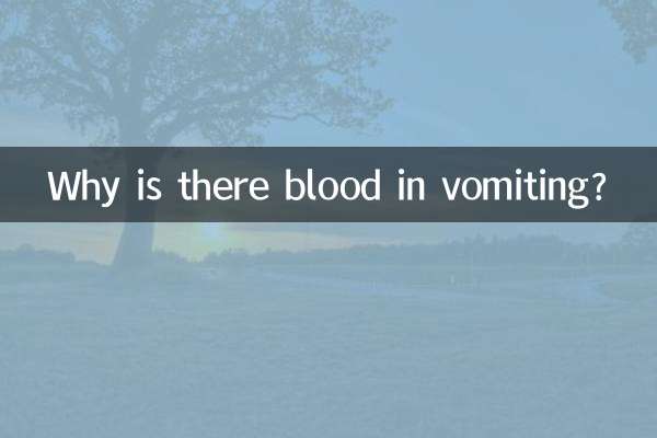 ¿Por qué hay sangre al vomitar?
