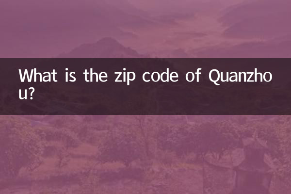 क्वानझोउ का ज़िप कोड क्या है?