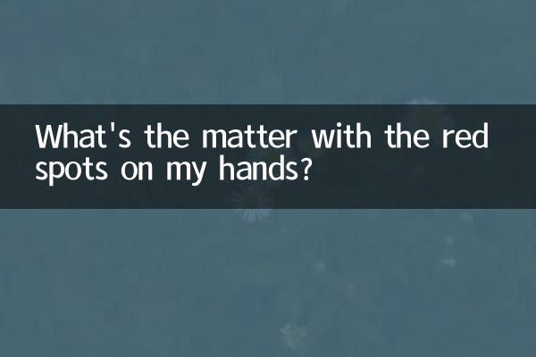 Qual è il problema con le macchie rosse sulle mie mani?
