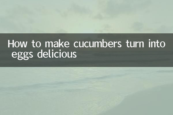Cómo hacer que los pepinos se conviertan en huevos deliciosos