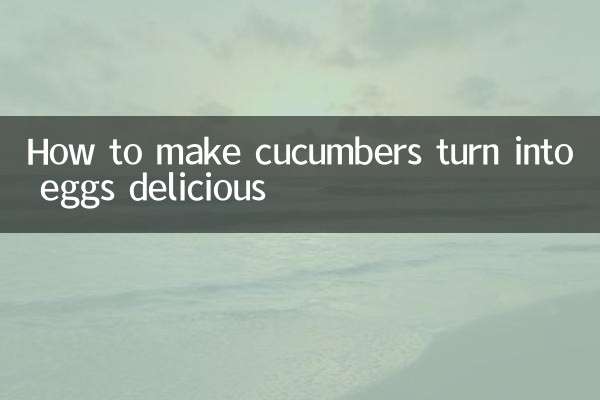 Cómo hacer que los pepinos se conviertan en huevos deliciosos