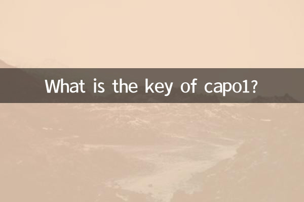 What is the key of capo1?