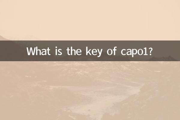 What is the key of capo1?