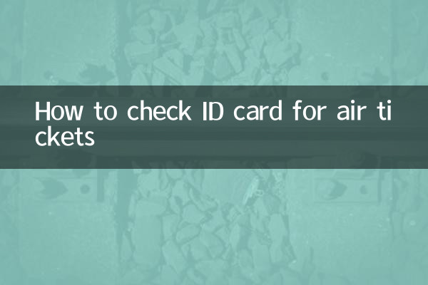 Come controllare la carta d'identità per i biglietti aerei