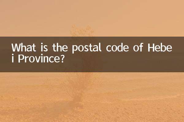 What is the postal code of Hebei Province?