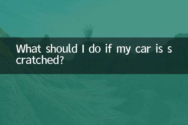 O que devo fazer se meu carro estiver arranhado?