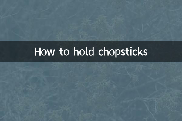 Come tenere le bacchette