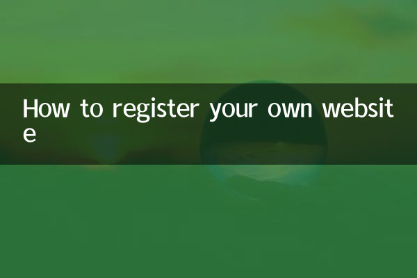 怎麼註冊自己的網站