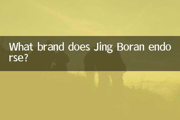 জিং বোরান কোন ব্র্যান্ড অনুমোদন করে?