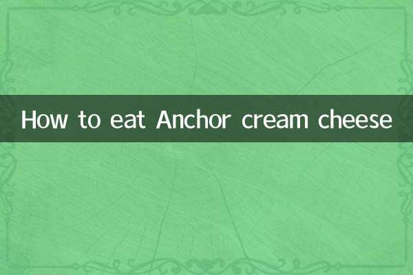 Cómo comer queso crema Anchor