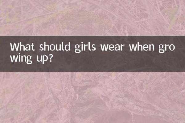 ¿Qué deben usar las niñas cuando crecen?