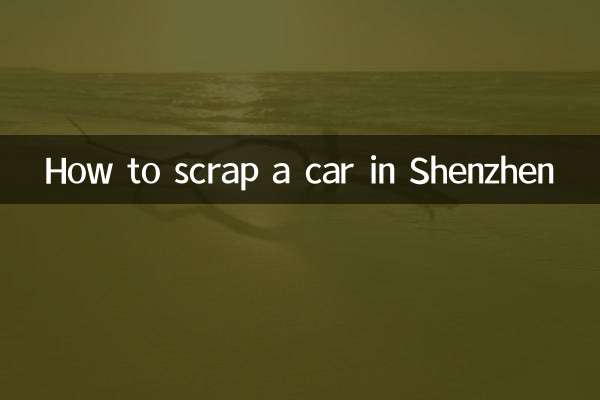 शेन्ज़ेन में कार को स्क्रैप कैसे करें