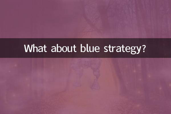 E a estratégia azul?