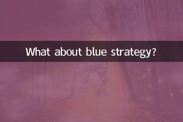 E a estratégia azul?