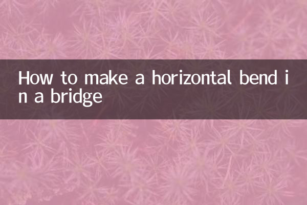Cómo hacer una curva horizontal en un puente.