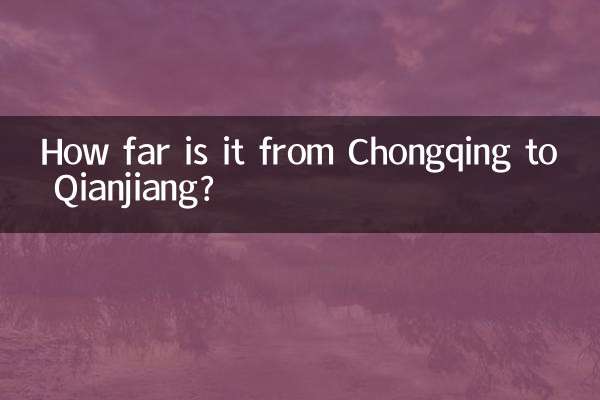 Qual a distância entre Chongqing e Qianjiang?