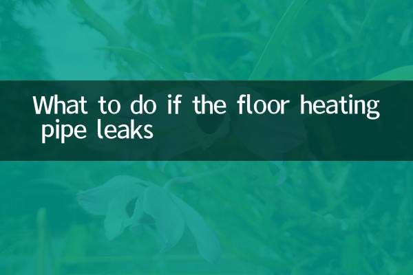 Cosa fare se il tubo del riscaldamento a pavimento perde