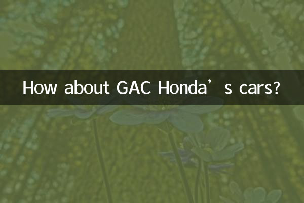 GAC Honda-এর গাড়ির কী অবস্থা?