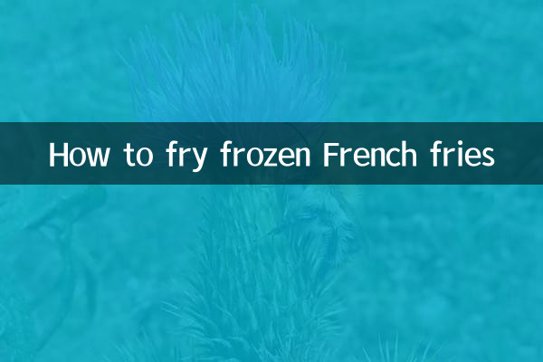 Como fritar batatas fritas congeladas
