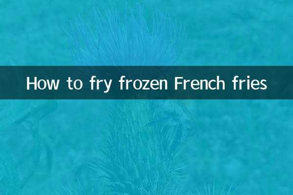 Como fritar batatas fritas congeladas
