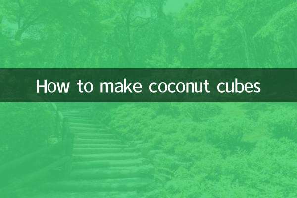 Como fazer cubos de coco