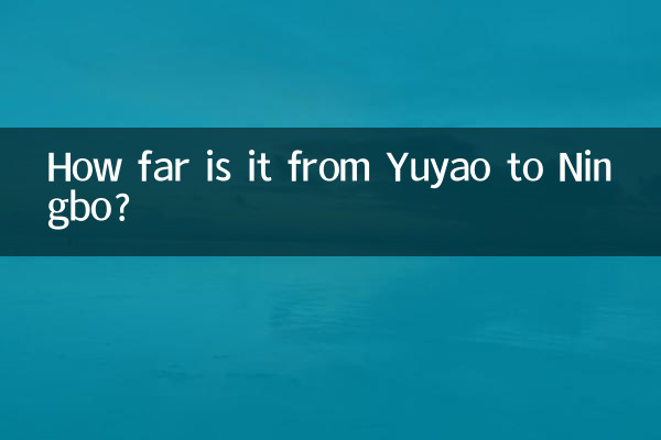 How far is it from Yuyao to Ningbo?