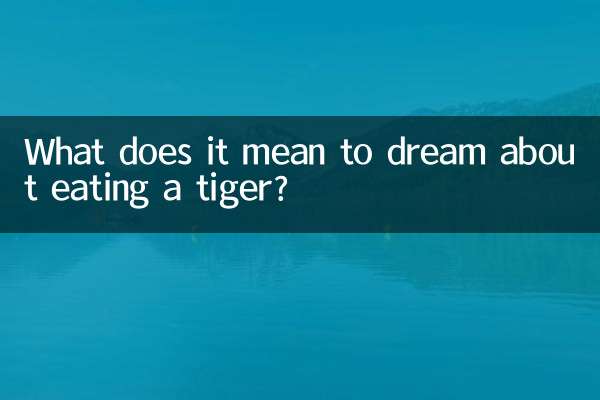 सपने में बाघ खाने का क्या मतलब है?
