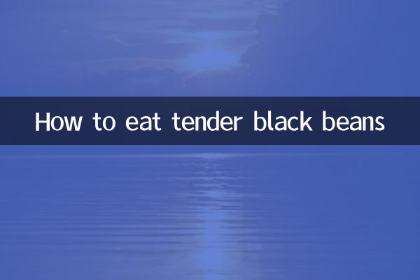 Wie man zarte schwarze Bohnen isst