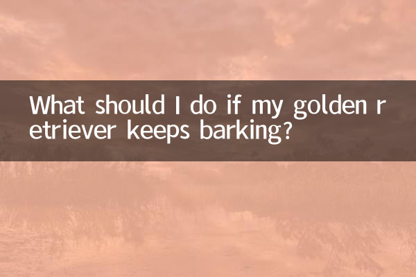 আমার গোল্ডেন রিট্রিভার ঘেউ ঘেউ করতে থাকলে আমার কী করা উচিত?