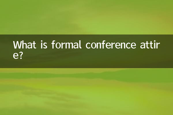 Qu'est-ce qu'une tenue formelle de conférence ?