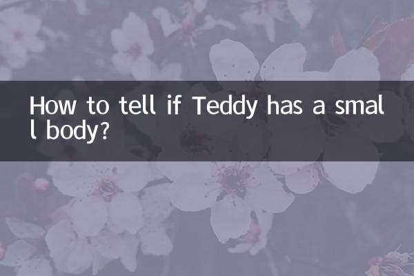How to tell if Teddy has a small body?
