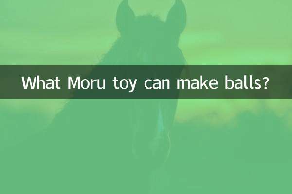 Quale giocattolo Moru può creare palline?
