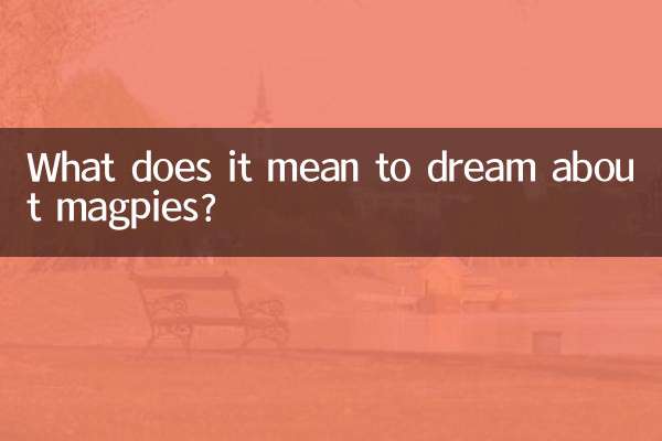 カササギの夢にはどのような意味があるのでしょうか？