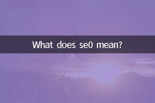 What does se0 mean?