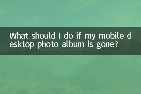 Que dois-je faire si mon album photo de bureau mobile a disparu ?