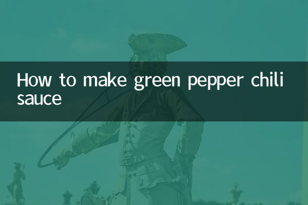 Wie man grüne Pfeffer-Chilisauce macht