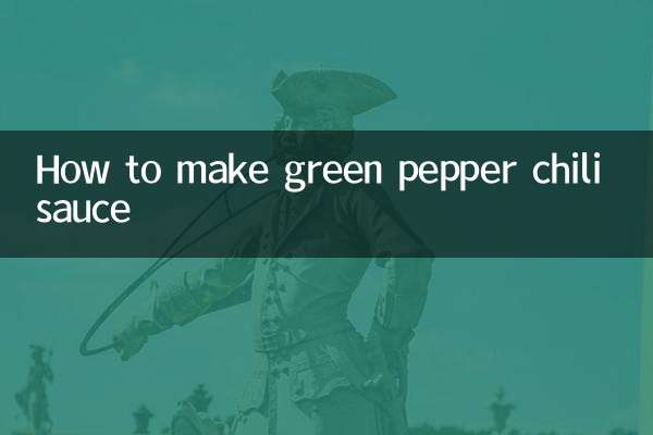 Wie man grüne Pfeffer-Chilisauce macht