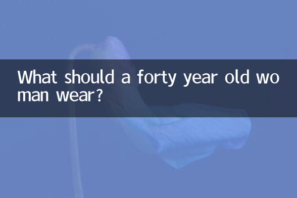Was sollte eine vierzigjährige Frau tragen?