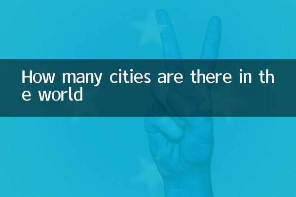 How many cities are there in the world
