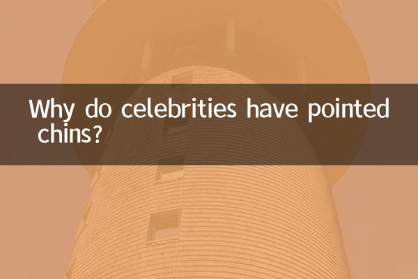 Why do celebrities have pointed chins?