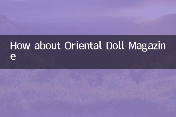 Wie wäre es mit dem Oriental Doll Magazine