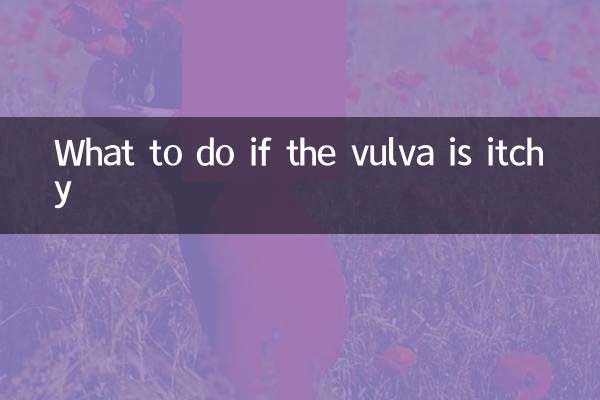 What to do if the vulva is itchy
