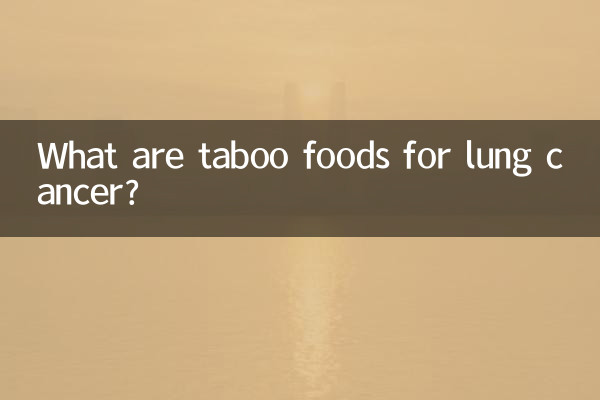 Quais são os alimentos tabu para o câncer de pulmão?