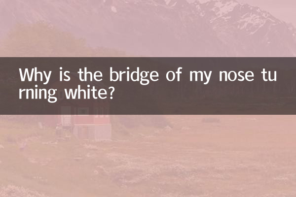 Qual è il problema con il ponte bianco del naso?