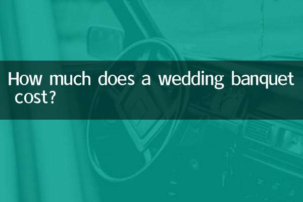 Combien coûte un banquet de mariage ?