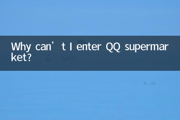 Warum kann ich den QQ-Supermarkt nicht betreten?